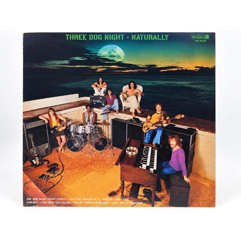 Three Dog Night Naturally Vinyl LP 1970 Dunhill DSX 50088 Joy to the World